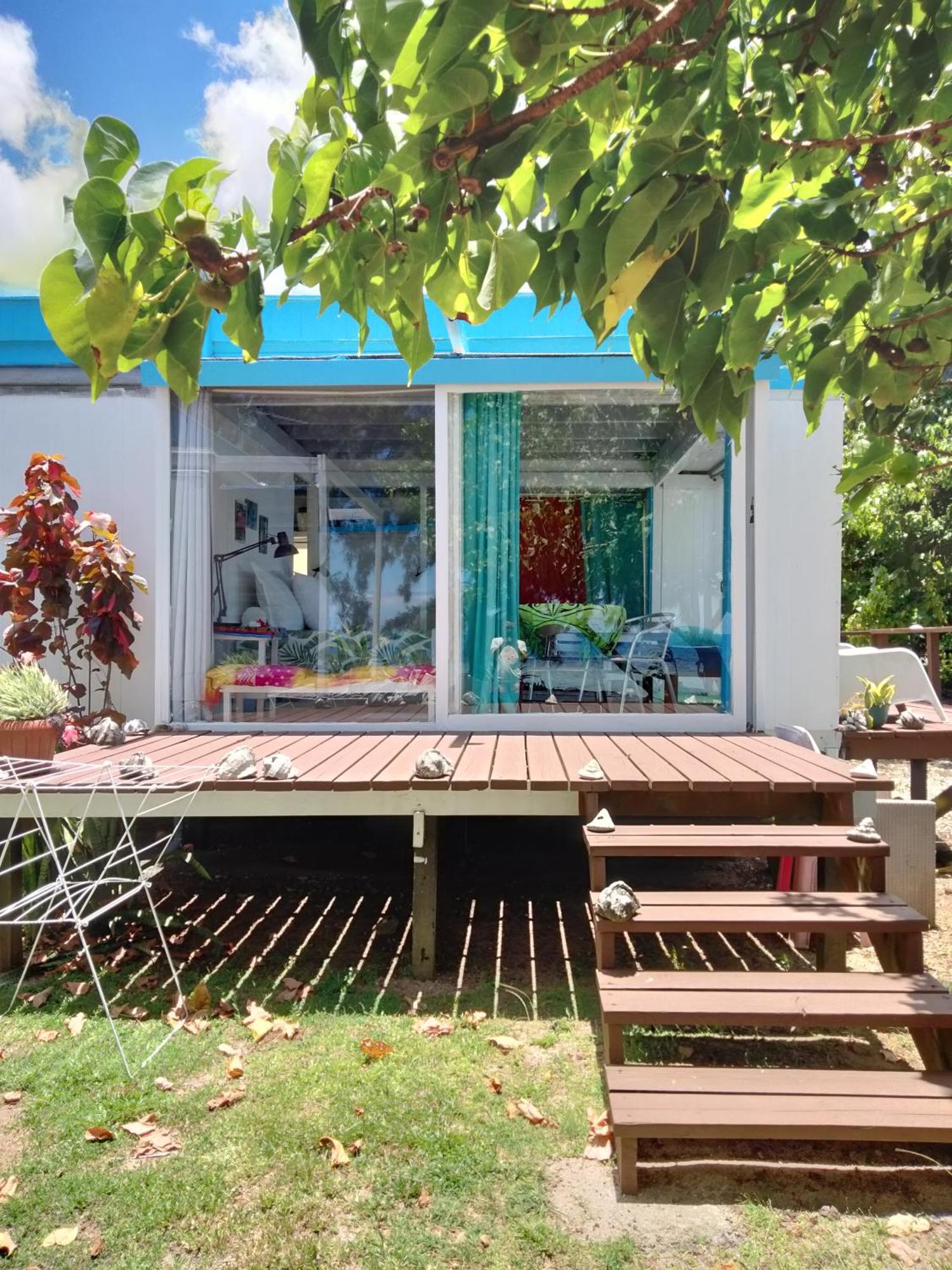 Bungalow Vue Lagon 180 Degre, La Maison Bleue Moorea Esterno foto