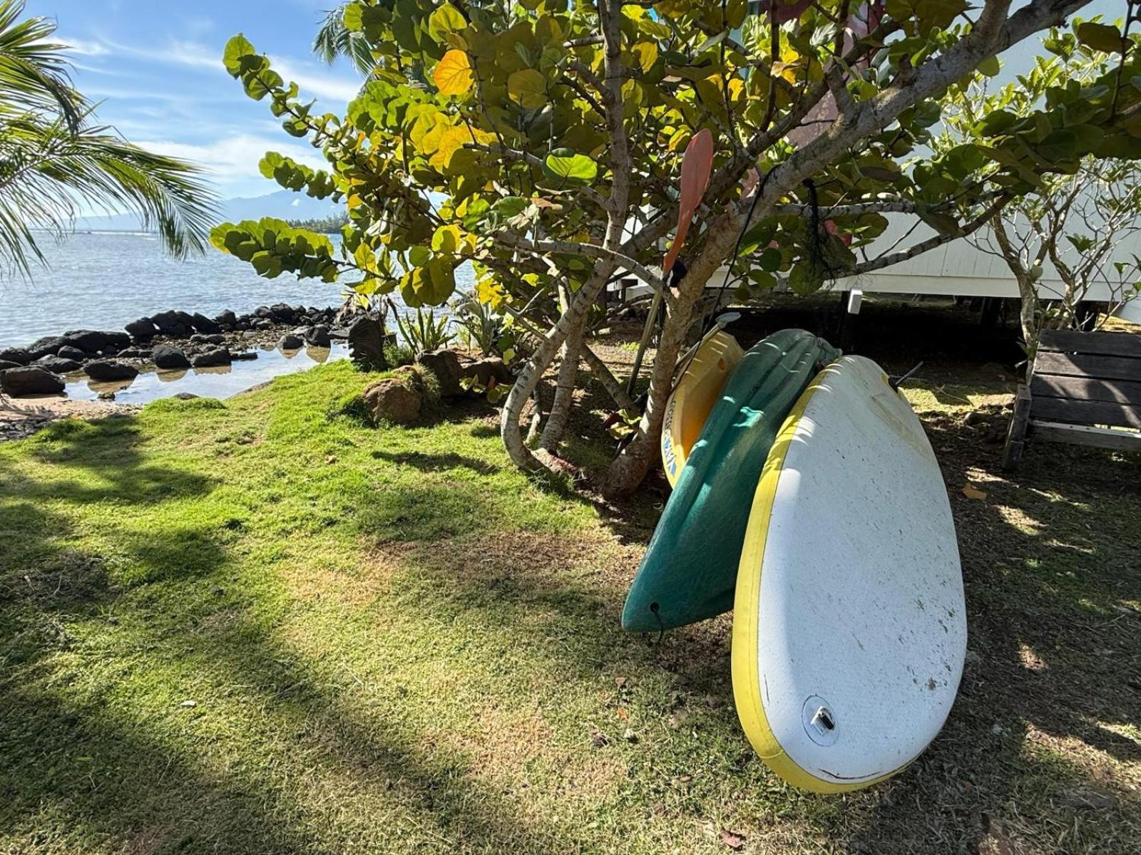 Bungalow Vue Lagon 180 Degre, La Maison Bleue Moorea Esterno foto