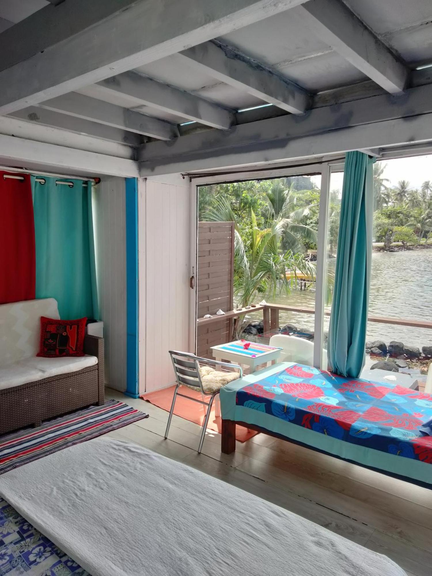 Bungalow Vue Lagon 180 Degre, La Maison Bleue Moorea Esterno foto